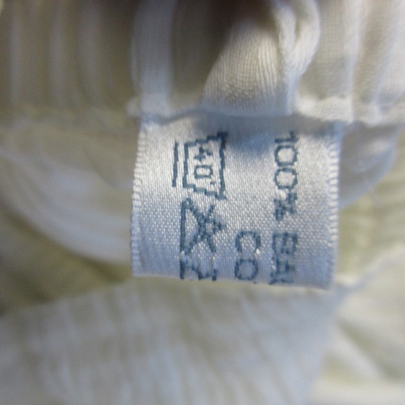 Celestine Pajama Set Women White Striped 100% Cotton Lace Trim Lounge Vtg 252 - Picture 14 of 16